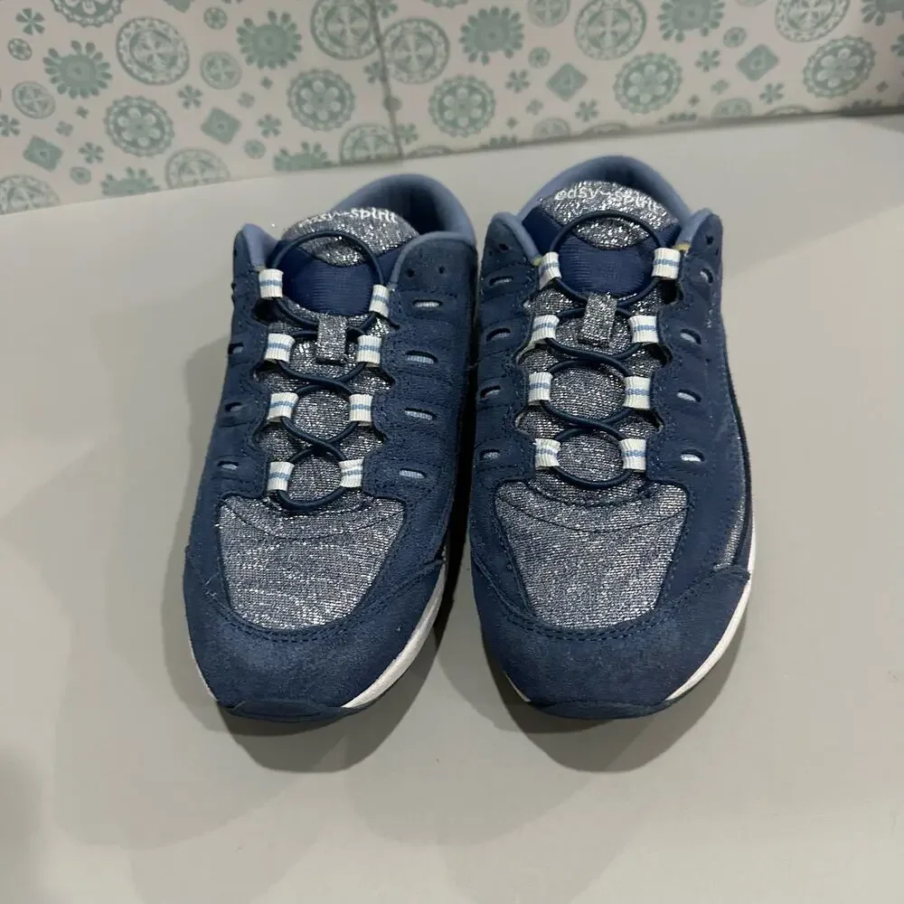 Easy spirit Seromy blue slip on mules permanent lace up size 8 - Picture 4 of 15